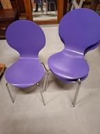 4x paarse retro Vlinderstoelen, Huis en Inrichting, Stoelen, Overige kleuren, Stichting Loods, Zo goed als nieuw, Ridderspoorstraat 2 Den Bosch