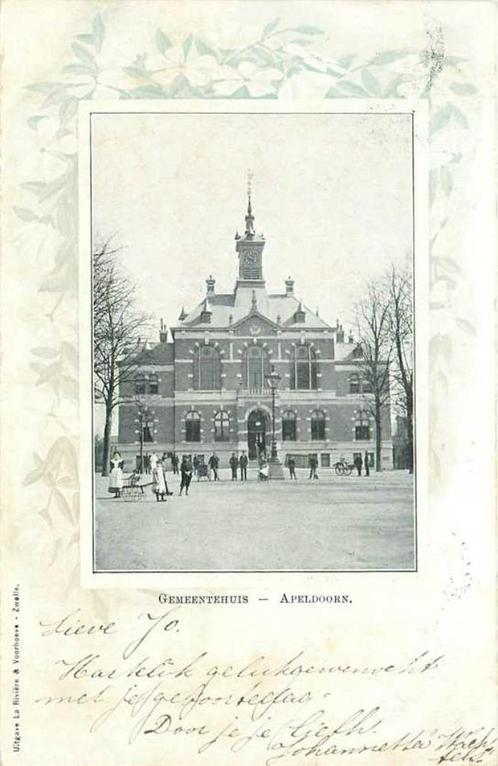 (380-222-007) Apeldoorn Gemeentehuis, Verzamelen, Ansichtkaarten | Nederland, Gelderland, Verzenden