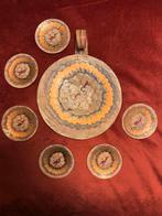 Vintage schaal en bordjes emaille, Ophalen of Verzenden