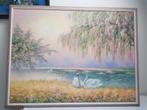 Zwaan zwanen zwannen schilderij Lucas zwanenschilderij, Ophalen, Zo goed als nieuw, Schilderij