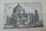 25 / Brussel Eglise Sainte-Marie. Houtgravure uit 1892, Ophalen of Verzenden