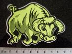 sticker stier fluor geel, Verzenden, Zo goed als nieuw, Dier en Natuur
