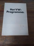 VW Programma o.a. Kever / Kever Cabriolet / VW 1600 1972, Boeken, Zo goed als nieuw, Verzenden