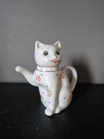 Vintage Theepotje Poes kat verzameling china huisdier, Antiek en Kunst, Antiek | Keramiek en Aardewerk, Ophalen of Verzenden
