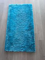 2x blauw/turquoise hoogpolig vloerkleed bed 80x150 cm, Blauw, 200 cm of meer, Ophalen of Verzenden, Zo goed als nieuw