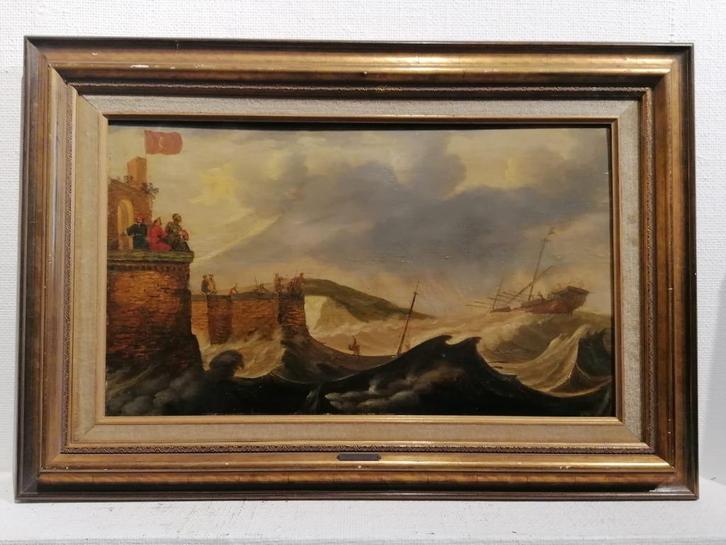 Antiek schilderij op paneel, Antiek en Kunst, Kunst | Schilderijen | Klassiek, Ophalen