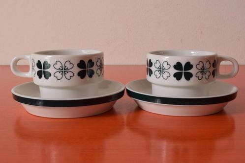 Set van 2 retro vintage Thomas Germany kop en schotels, Huis en Inrichting, Keuken | Servies, Zo goed als nieuw, Kop(pen) en/of Schotel(s)