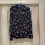 Ladress blouse Maat L Zwart pauwen of vogel print, Verzenden, Zwart, Maat 42/44 (L), LaDress