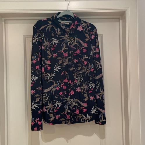 Ladress blouse Maat L Zwart pauwen of vogel print, Kleding | Dames, Blouses en Tunieken, Gedragen, Maat 42/44 (L), Zwart, Verzenden