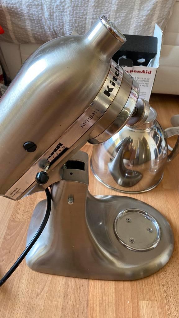 KitchenAid, RVS. Incl accessoires. 5KMS150, Witgoed en Apparatuur, Keukenmixers, Zo goed als nieuw, 4 liter of meer, 3 snelheden of meer