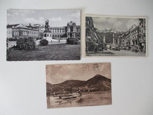 3 ansichtkaarten van Oostenrijk, Verzamelen, Ansichtkaarten | Buitenland, Gelopen, Oostenrijk, 1940 tot 1960, Verzenden