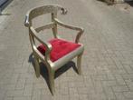 Anglo-Indian Regency style ram's head wedding chair, Huis en Inrichting, Stoelen, Ophalen, Gebruikt, Metaal, Eén