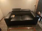 Mooie  Leren 2 zits Bank, Ophalen, Tweepersoons, Zo goed als nieuw, Rechte bank