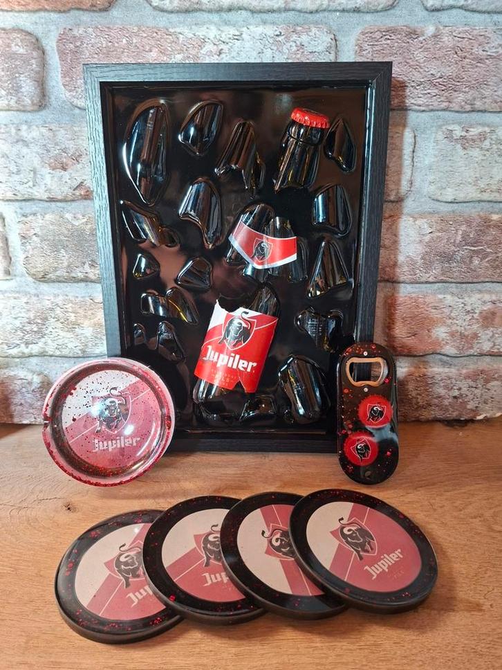 Jupiler cadeau set van Epoxy, Antiek en Kunst, Kunst | Schilderijen | Modern, Ophalen of Verzenden