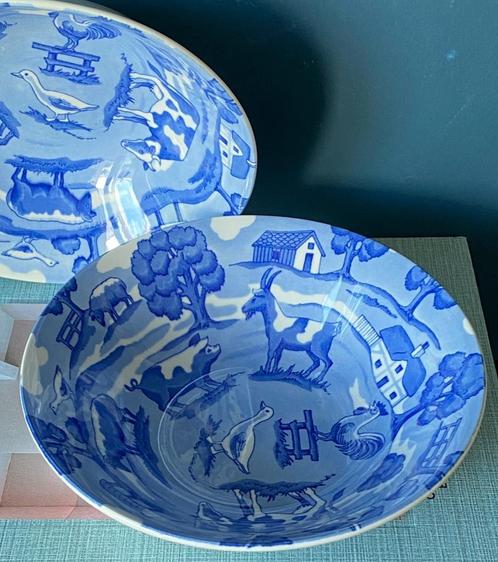 Burleigh Homefarm set van twee vintage schaaltjes, Huis en Inrichting, Keuken | Servies, Overige stijlen, Aardewerk, Verzenden