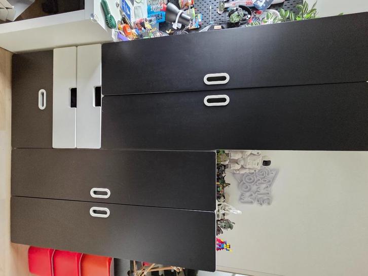 Kledingkast met krijtborddeuren zwart Ikea (STUVA), Huis en Inrichting, Kasten | Kledingkasten, Gebruikt, 150 tot 200 cm, 50 tot 100 cm