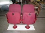 2 vintage bioscoop/theaterstoelen, Gebruikt