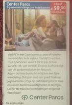 Center Parcs Vakantie Voordeelbon, Tickets en Kaartjes, Twee personen, Kortingsbon, Bungalowpark