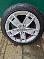 Audi sportvelgen 225-45-17 met goede zomerbanden, Auto-onderdelen, Banden en Velgen, Ophalen, 17 inch, Zomerbanden, 225 mm