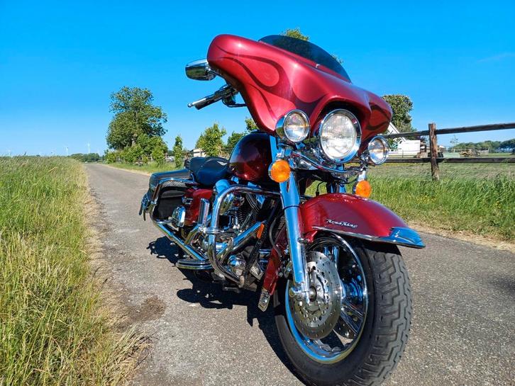RoadKing met badwing weinig mijlen, Motoren, Motoren | Harley-Davidson, Particulier, Toermotor, meer dan 35 kW, 2 cilinders, Cruise Control