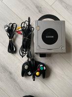 Nintendo GameCube, Spelcomputers en Games, Spelcomputers | Nintendo GameCube, Ophalen of Verzenden, Gebruikt, Zilver, Met 1 controller