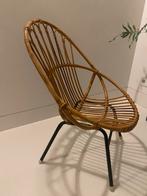 Rotan vintage stoeltje, Huis en Inrichting, Stoelen, Ophalen, Bruin, Riet of Rotan, Zo goed als nieuw