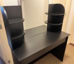 Black Vanity Table with Mirror & Drawers - Table, Ophalen, Rechthoekig, Minder dan 50 cm, Minder dan 100 cm
