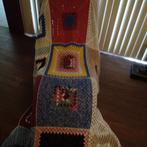 Grote vintage gehaakte deken, Verzenden, Gebruikt