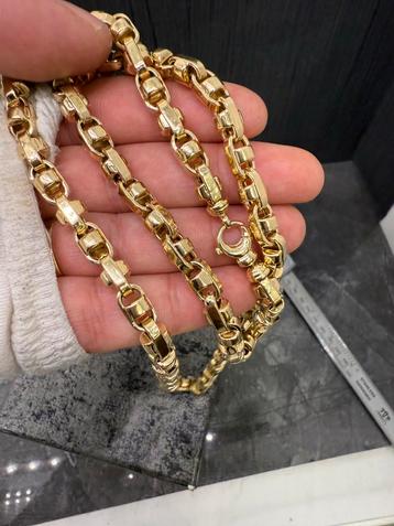Prachtige 14 karaats gouden monte carlo ketting beschikbaar voor biedingen