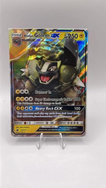 Pokémon Alolan Golem GX – 34/111  beschikbaar voor biedingen