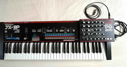 Roland JX-3P met programmer PG-200 en Midi Upgrade Kit, Muziek en Instrumenten, Synthesizers, Zo goed als nieuw, 61 toetsen, Roland