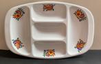 Vintage witte EMAILLE verdeelschaal. Perfect voor Tapas, Ophalen of Verzenden