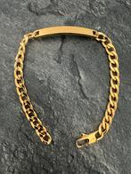 Naamplaat Schakelarmband Plaatarmband Doublé. NIEUW, Sieraden, Tassen en Uiterlijk, Ophalen of Verzenden, Nieuw, Goud, Staal