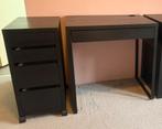 Ikea bureau Micke en ladeblok, Huis en Inrichting, Bureaus, Ophalen, Zo goed als nieuw
