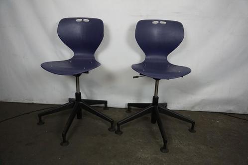 Ahrend Bureaustoelen, bureaustoel | 2 stuks, Huis en Inrichting, Bureaustoelen, Gebruikt, Bureaustoel, Blauw, Ophalen of Verzenden
