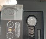 Fossil heren met datum aanduiding., Sieraden, Tassen en Uiterlijk, Horloges | Heren, Overige merken, Leer, Staal, Ophalen of Verzenden
