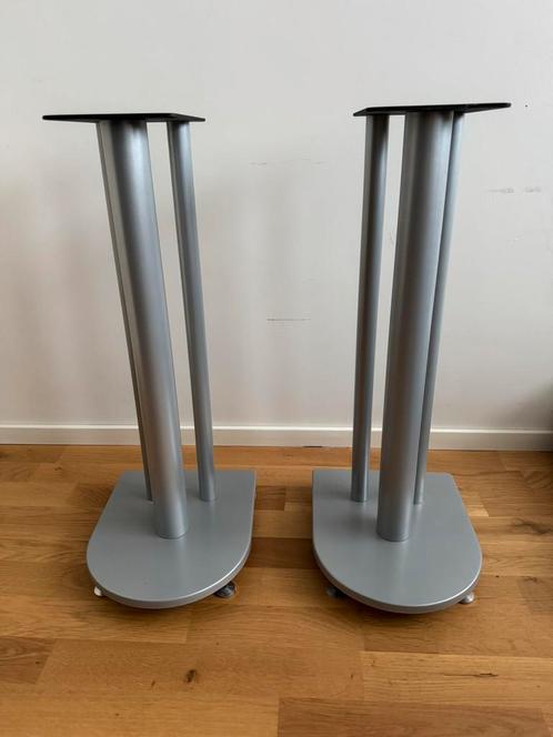 Metalen speakerstands – Zware kwaliteit – Verstelbare spikes, Audio, Tv en Foto, Luidsprekers, Zo goed als nieuw, Overige typen