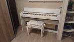 Roland piano met kruk, Ophalen, Zo goed als nieuw, Wit