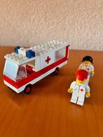 Vintage Lego set 6680 Ambulance + brancard & poppetjes 1981, Ophalen, Gebruikt, Complete set, Lego