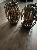 Set van 2 rotan windlichten, Antiek en Kunst, Ophalen of Verzenden