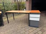 3x Bureau met ladekasten, Ophalen, Gebruikt, Bureau