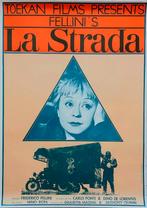 LA STRADA Fellini originele poster re-release 1970, A1 t/m A3, Zo goed als nieuw, Film en Tv, Verzenden