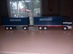 Nette daf 3300 met aanhanger van de firma fraktarna, Hobby en Vrije tijd, Modelauto's | 1:50, Verzenden, Zo goed als nieuw, Bus of Vrachtwagen
