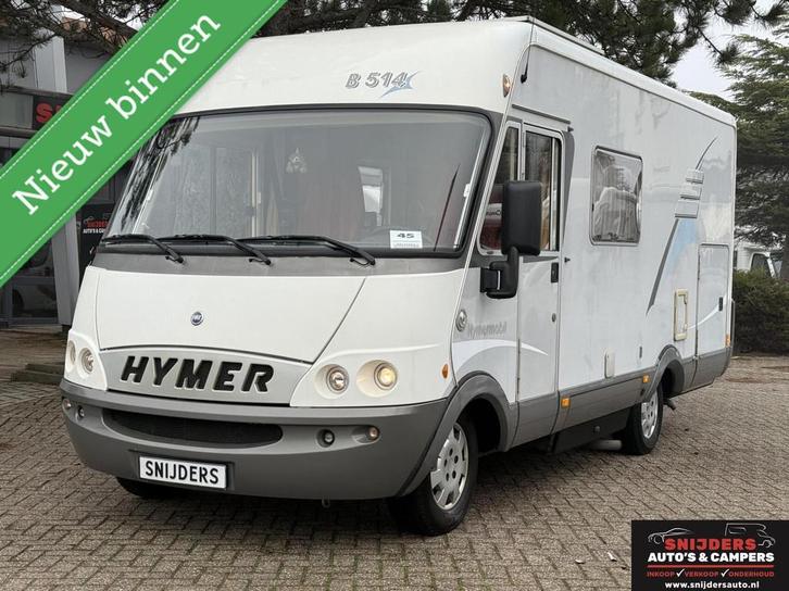 Hymer B514 van 1 eigenaar met 2 x Airco, Caravans en Kamperen, Campers, Bedrijf, tot en met 4, Integraal, Hymer, Diesel, Handgeschakeld