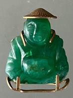 Decoratief groen / jade Boeddha Beeldje - Feng Shui / Geluk, Verzamelen, Beelden en Beeldjes, Ophalen of Verzenden, Zo goed als nieuw