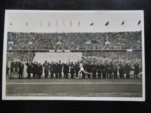 3e Rijk postkaart - Fackellauf - Olympische Spelen 1936, Verzamelen, Militaria | Tweede Wereldoorlog, Landmacht, Foto of Poster
