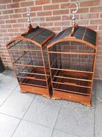 Shama lijster kooien, Dieren en Toebehoren, Ophalen of Verzenden, Zo goed als nieuw, Hout, Vogelkooi