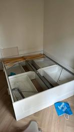 Ikea bed frame BRIMNES with storage space 160x200, Ophalen, Wit, Tweepersoons, Zo goed als nieuw