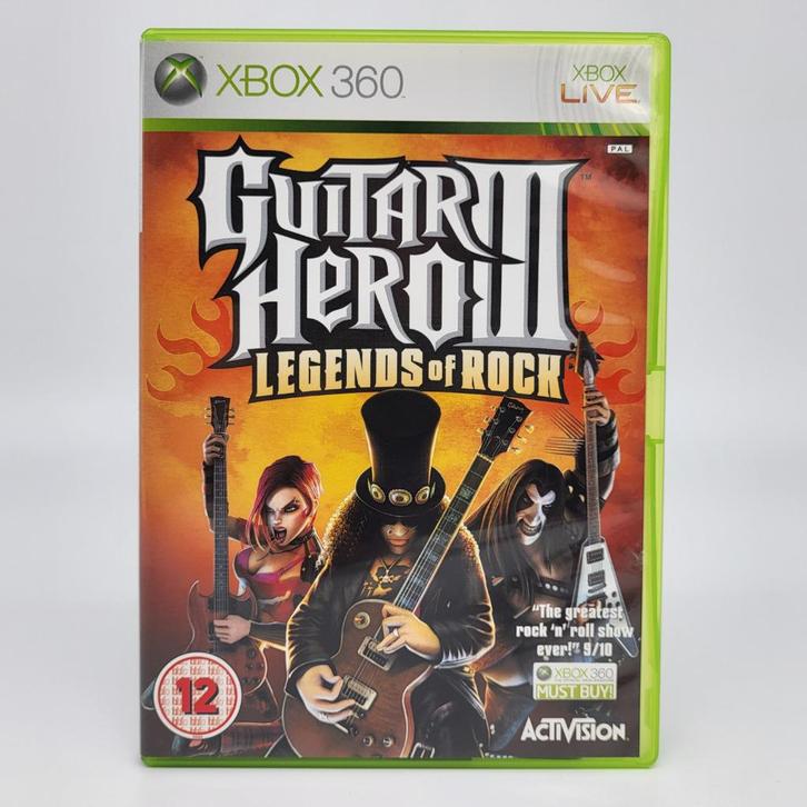 Guitar Hero III Legends of Rock - XBOX 360 - PAL, Spelcomputers en Games, Games | Xbox 360, Gebruikt, Muziek, 1 speler, Vanaf 12 jaar