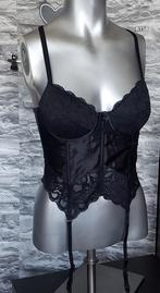 Sexy zwart torselet met jarretelles 75B, Kleding | Dames, Ophalen of Verzenden, Zwart, Body of Korset